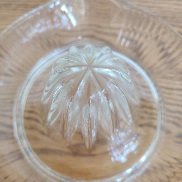 Vintage Federal Clear Depression Glass Citrus Juicer Reamer Lg Rimmed Squeezer - Picture 8 of 15